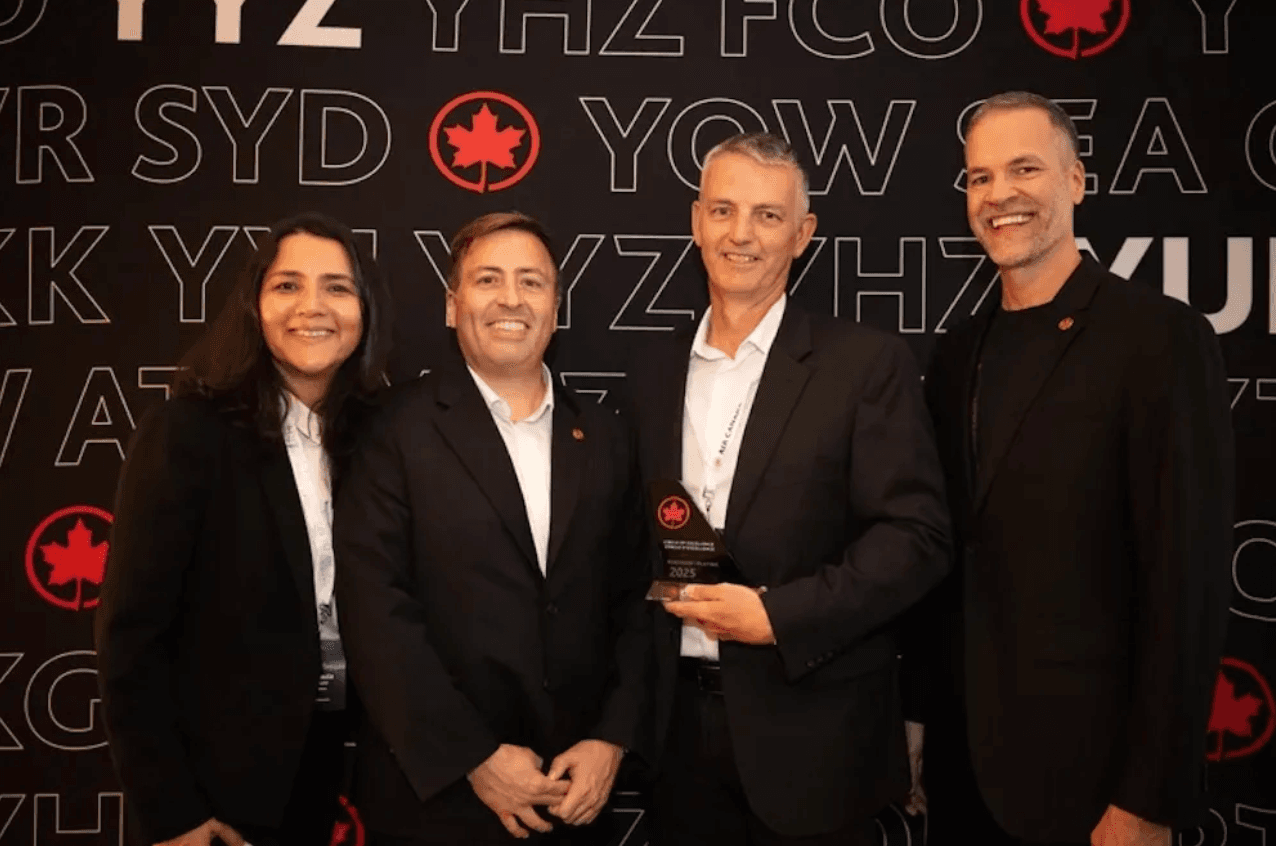 TTAND Named to Air Canada Circle of Excellence Platinum for 2nd Consecutive Year background